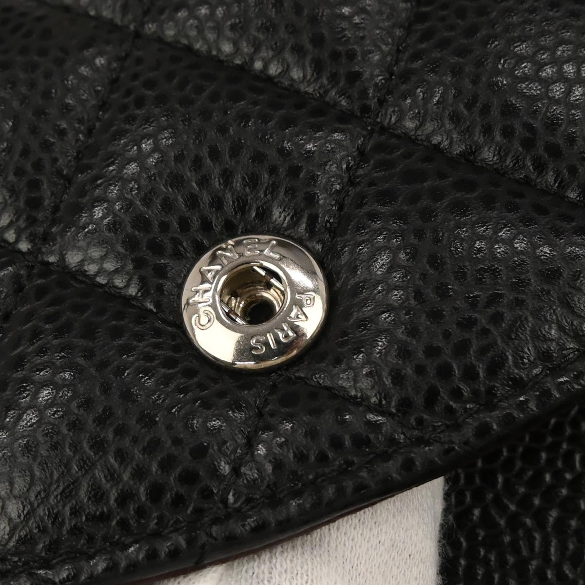 Chanel Black Caviar Skin Medium Classic Double Flap Shoulder Bag