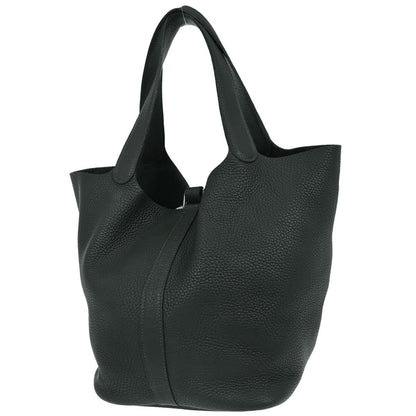 Hermes Vert Fonce Taurillon Clemence Picotin Lock 26 GM Handbag