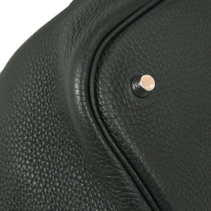 Hermes Vert Fonce Taurillon Clemence Picotin Lock 26 GM Handbag