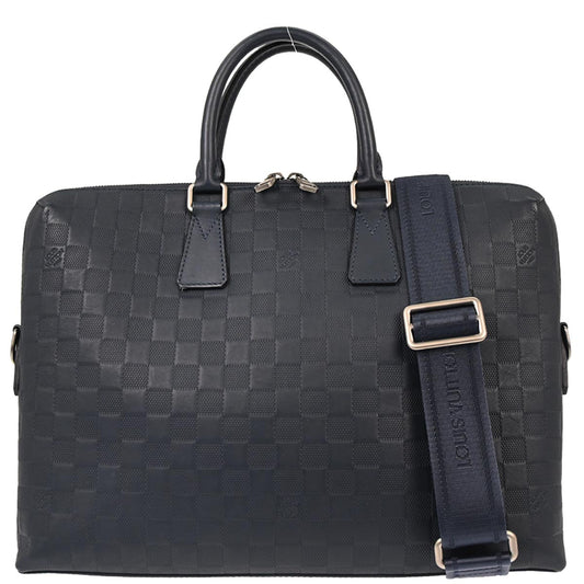 Louis Vuitton Navy Damier Infini Porte-Documents Jour 2way Shoulder Business Bag N41327
