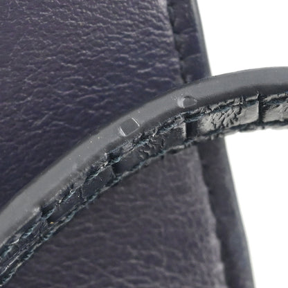 Saint Laurent * Navy Embossed Leather Sunset Handbag