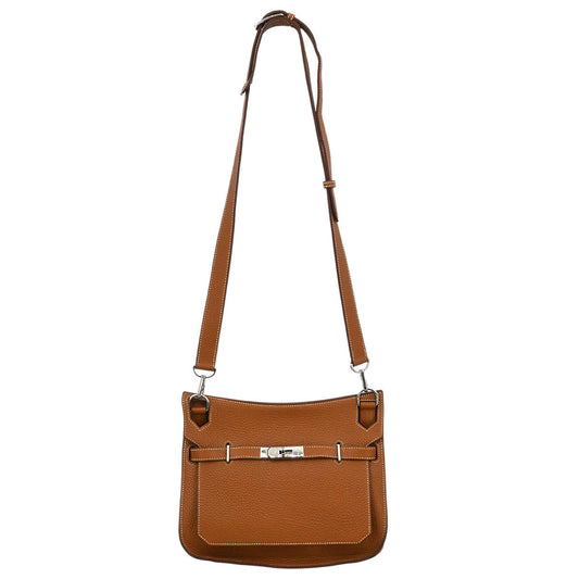 Hermes Gold Taurillon Clemence Jypsiere 28 Shoulder Bag