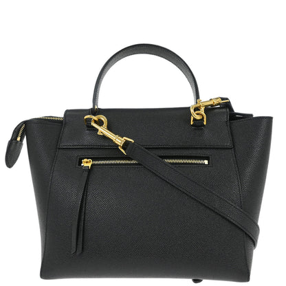 Celine Black Belt Bag 2way Shoulder Handbag
