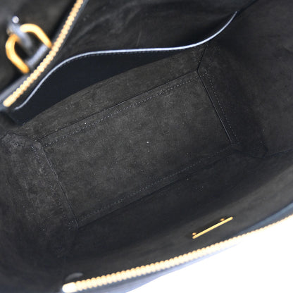Celine Black Belt Bag 2way Shoulder Handbag