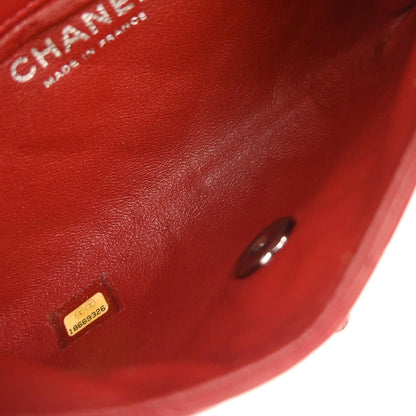 Chanel Red Lambskin Flap Bag Shoulder Bag