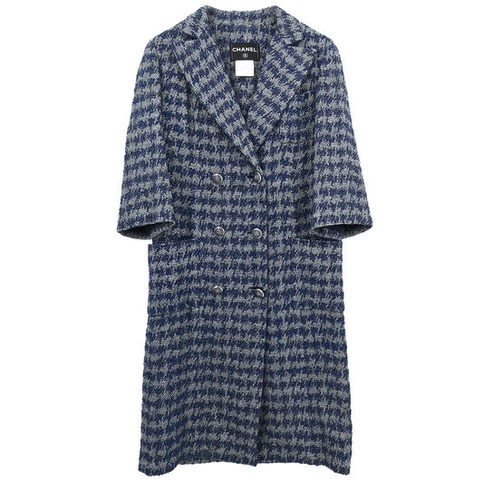 Chanel 2012 Double Breasted Coat Blue #36