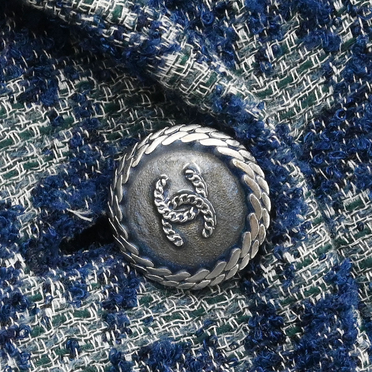 Chanel 2012 Double Breasted Coat Blue #36