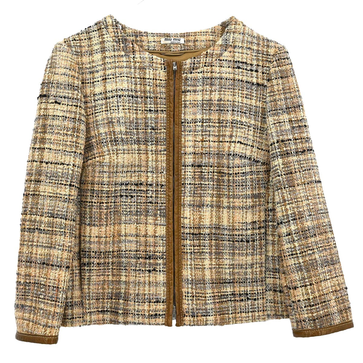Miu Miu 2010 Zip Up Jacket Beige #36