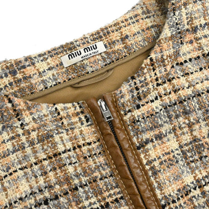 Miu Miu 2010 Zip Up Jacket Beige #36