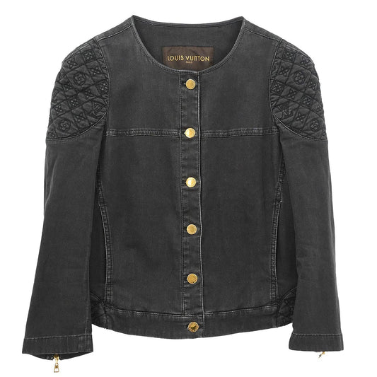 Louis Vuitton 2011 Collarless Jacket Black #38