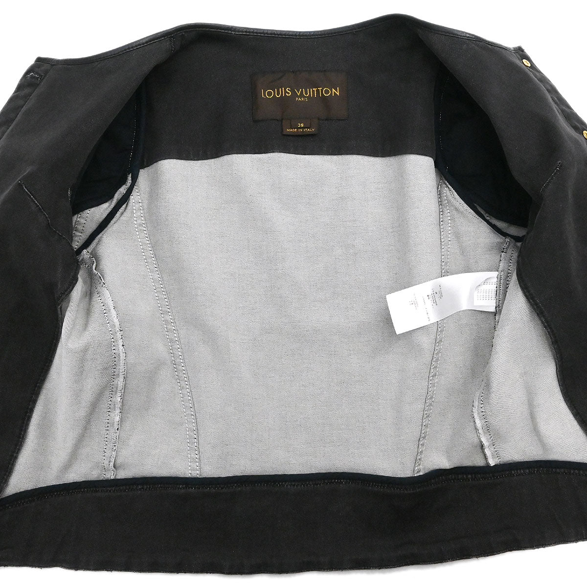 Louis Vuitton 2011 Collarless Jacket Black #38
