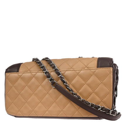 Chanel Beige Brown Lambskin Coco Corset Flap Bag Shoulder Bag