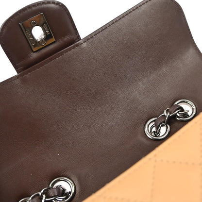 Chanel Beige Brown Lambskin Coco Corset Flap Bag Shoulder Bag