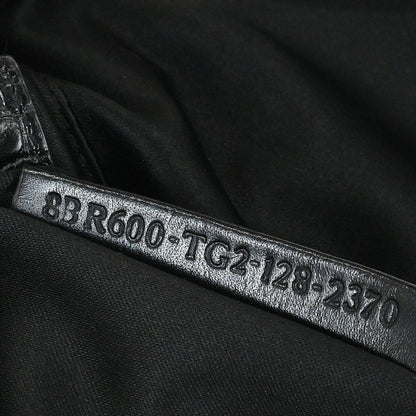 Fendi * Black Satin Crocodile Baguette Handbag