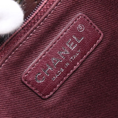 Chanel Khaki Canvas Graffiti On The Pavements Shoulder Bag