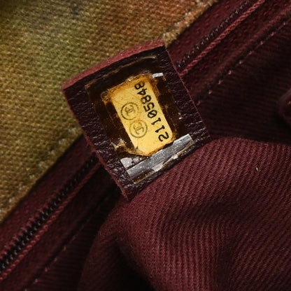 Chanel Khaki Canvas Graffiti On The Pavements Shoulder Bag