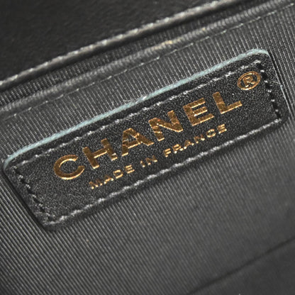 Boy Chanel Black Lambskin Small Chain Shoulder Bag