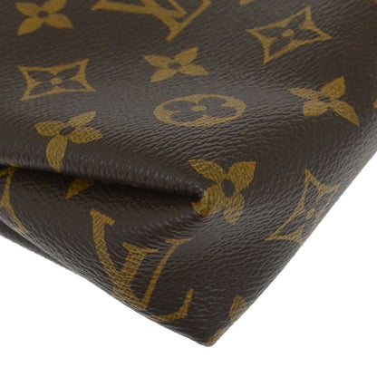 Louis Vuitton Black Monogram Pallas Clutch 2way Handbag M41639