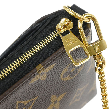 Louis Vuitton Black Monogram Pallas Clutch 2way Handbag M41639