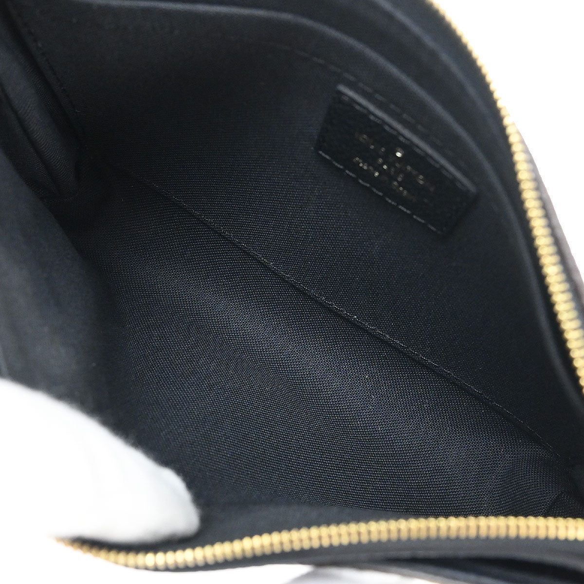 Louis Vuitton Black Monogram Pallas Clutch 2way Handbag M41639