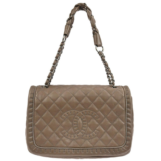 Chanel Brown Calfskin Paris-Byzance Istanbul Flap Bag Shoulder Bag