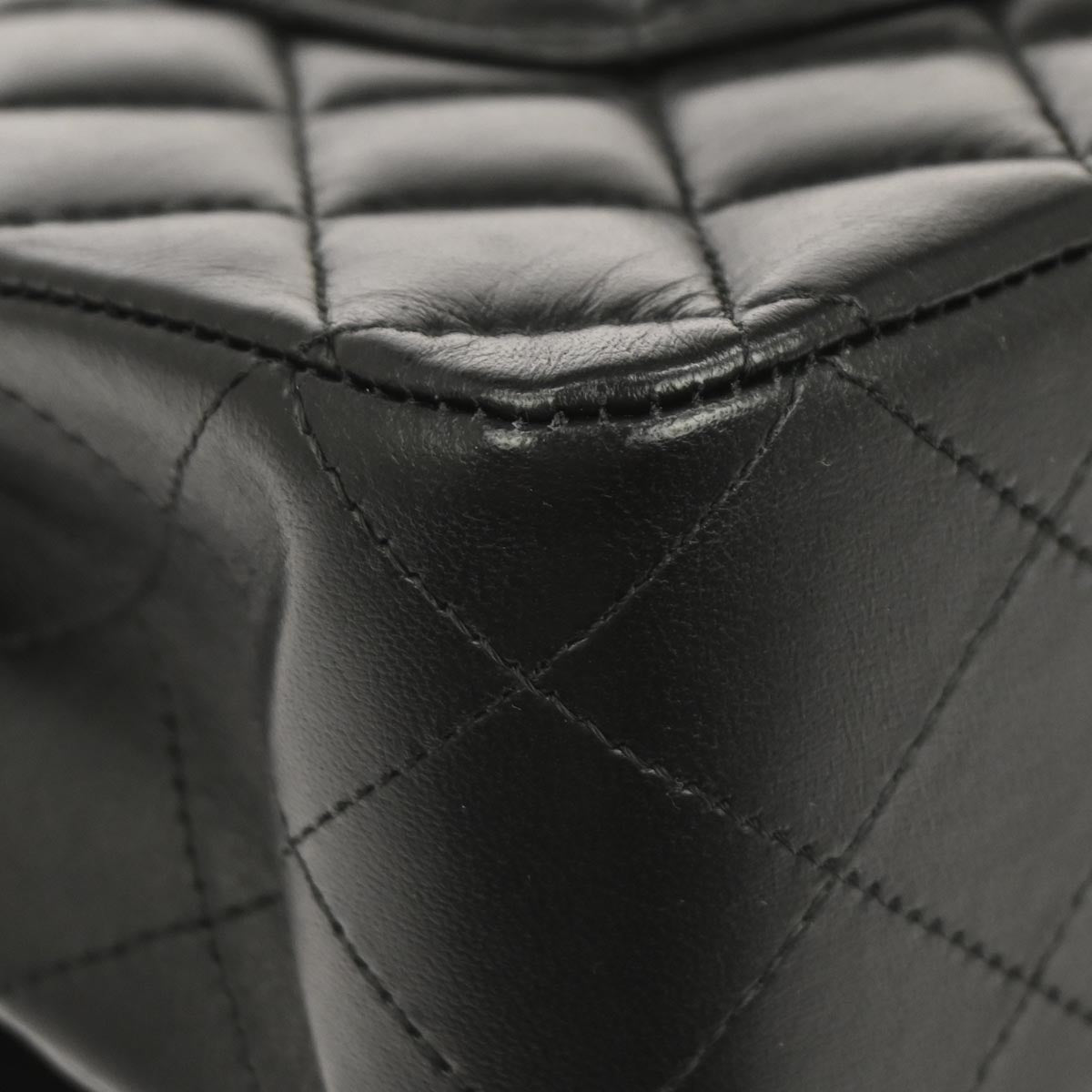 Chanel Black Lambskin Medium Classic Double Flap Shoulder Bag