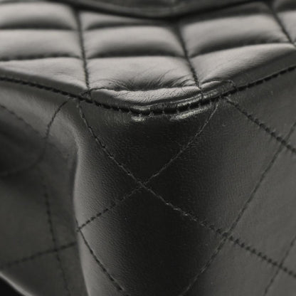 Chanel Black Lambskin Medium Classic Double Flap Shoulder Bag