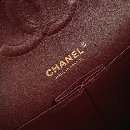 Chanel Black Lambskin Medium Classic Double Flap Shoulder Bag