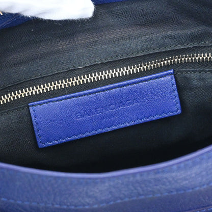Balenciaga Blue Metallic Edge Classic City Handbag