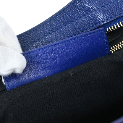 Balenciaga Blue Metallic Edge Classic City Handbag