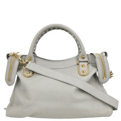 Balenciaga Gray Metallic Edge Classic Town Handbag