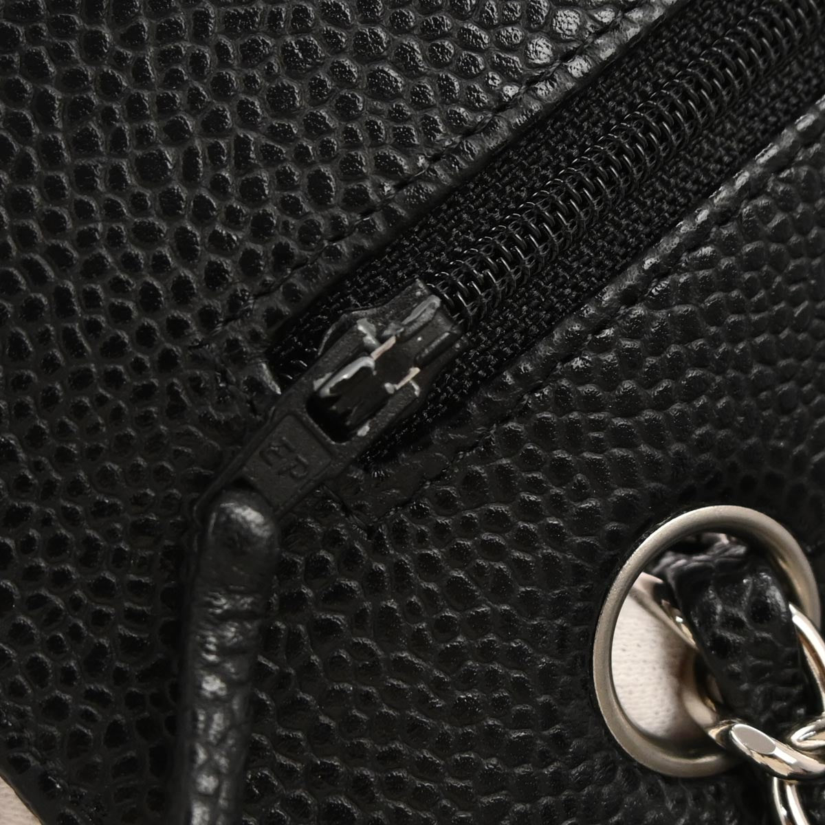 Chanel 2010-2011 Black Caviar Skin Medium Classic Double Flap Shoulder Bag