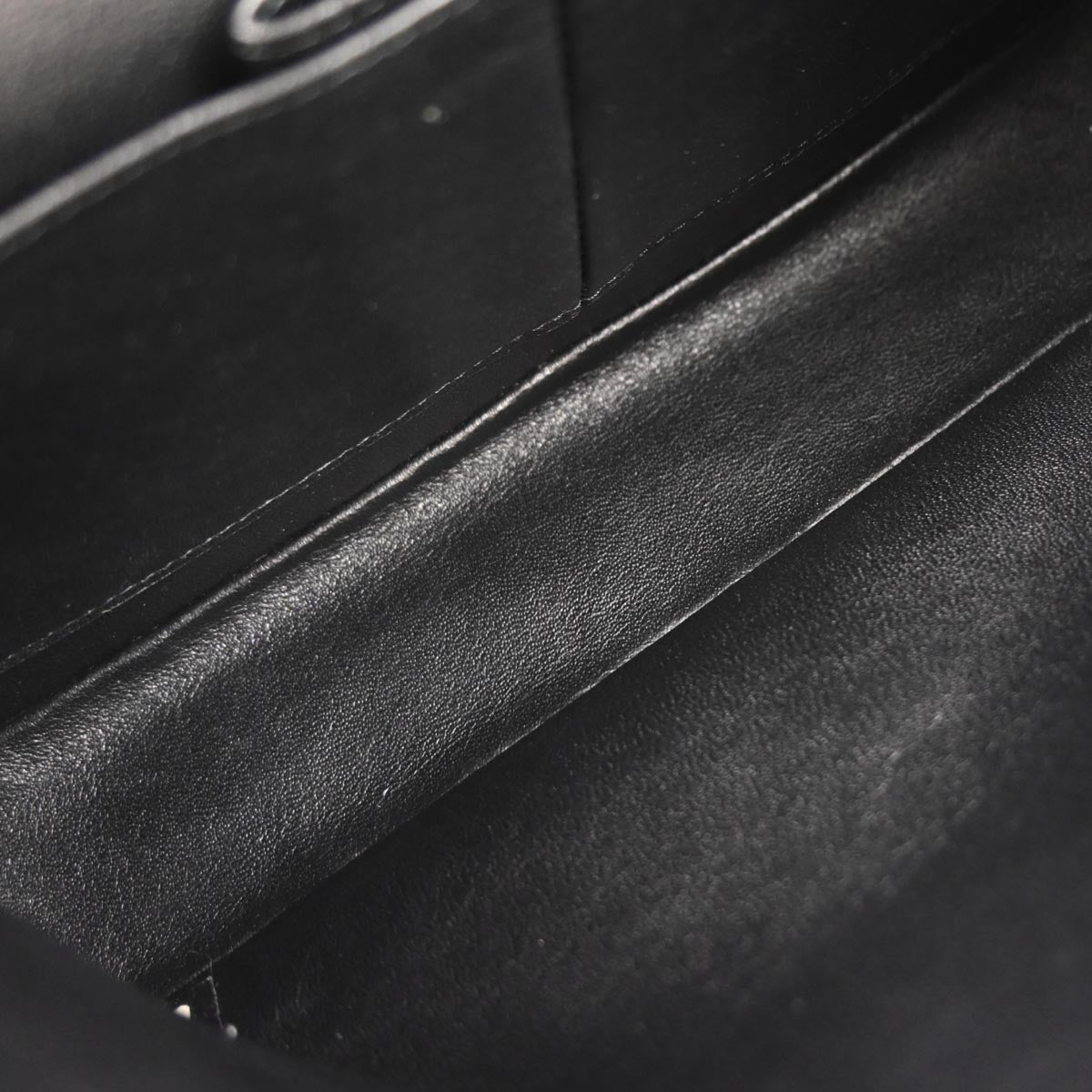 Chanel 2010-2011 Black Caviar Skin Medium Classic Double Flap Shoulder Bag