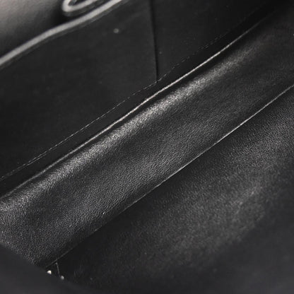 Chanel 2010-2011 Black Caviar Skin Medium Classic Double Flap Shoulder Bag