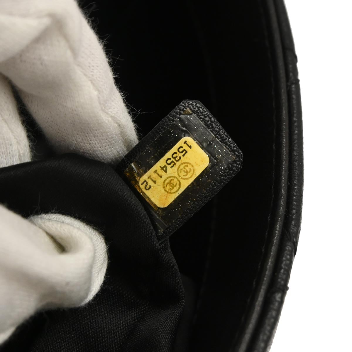 Chanel Black Lambskin Shoulder Bag