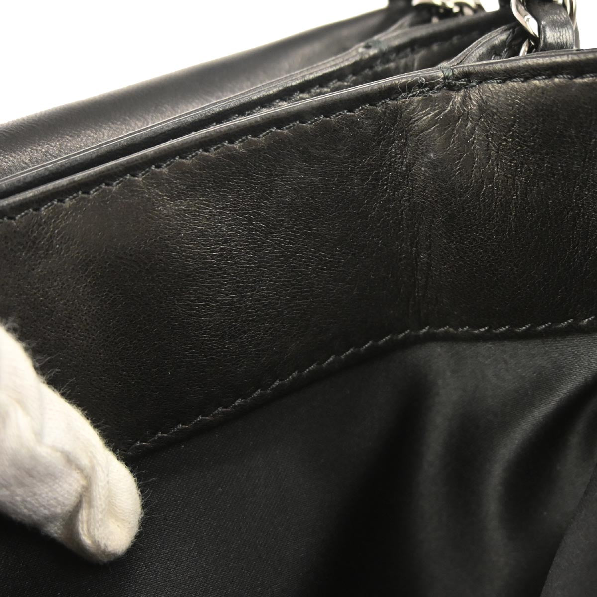 Chanel Black Lambskin Shoulder Bag