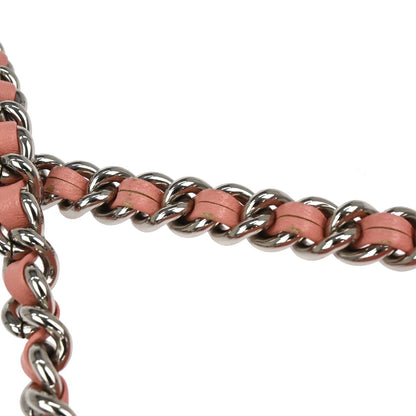 Chanel Pink Calfskin Chain Around Shoulder Bag