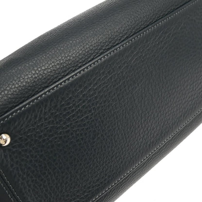 Chanel Navy Deerskin Executive Cerf Tote Bag