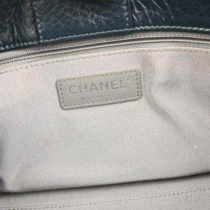 Chanel Navy Deerskin Executive Cerf Tote Bag