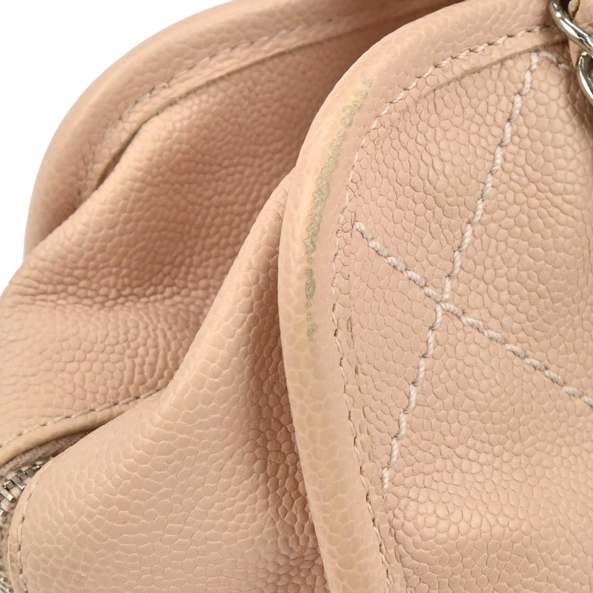 Chanel Light Pink Caviar Skin Bowling Bag
