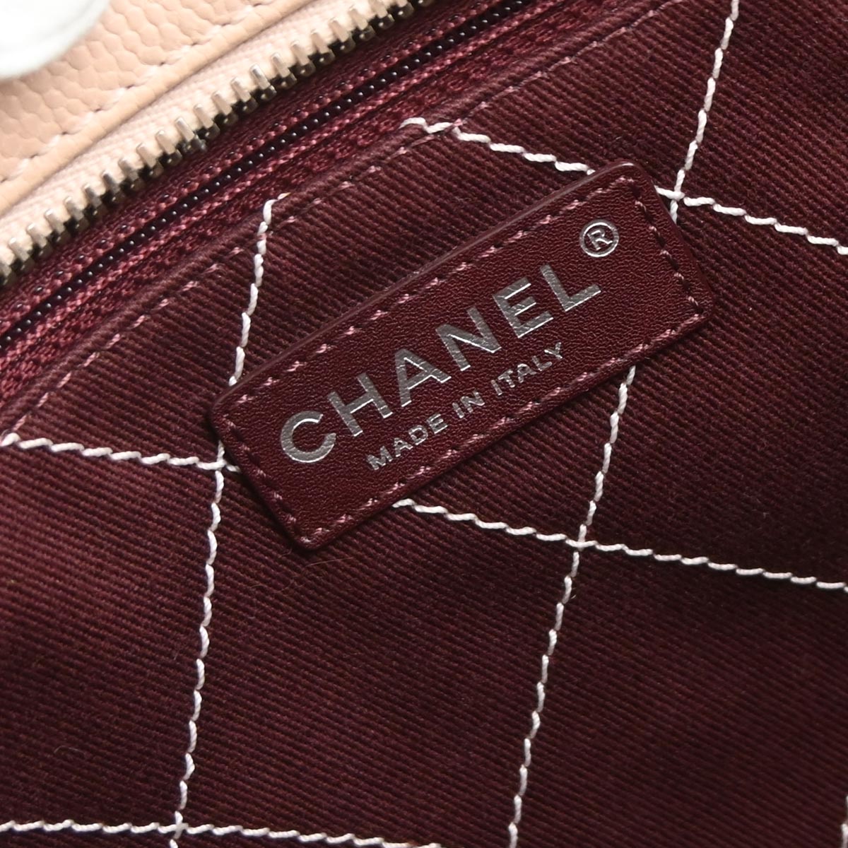 Chanel Light Pink Caviar Skin Bowling Bag