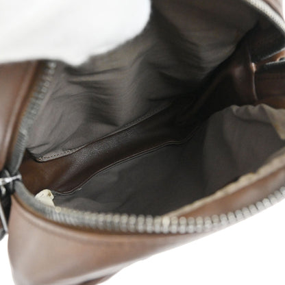 Bottega Veneta Brown Calfskin Intrecciato Shoulder Bag