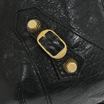 Balenciaga Black Giant Pompon Handbag