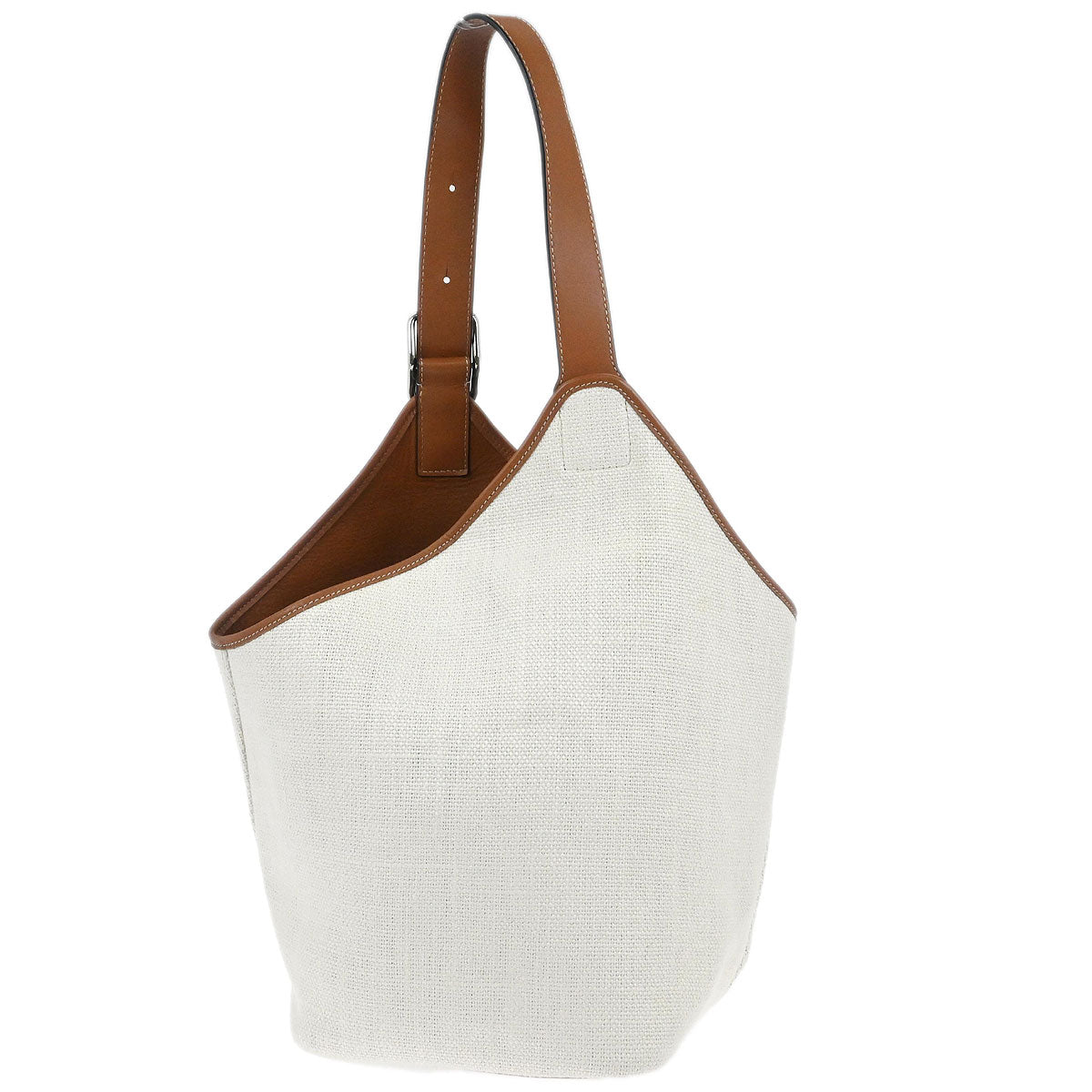 Loewe White Brown Balloon Bag Handbag