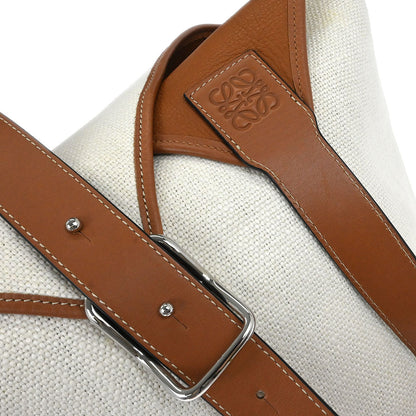 Loewe White Brown Balloon Bag Handbag