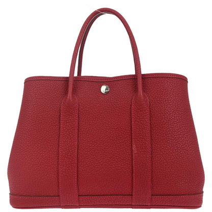 Hermes Rouge Grenade Negonda Garden Party 30 TPM Tote Handbag