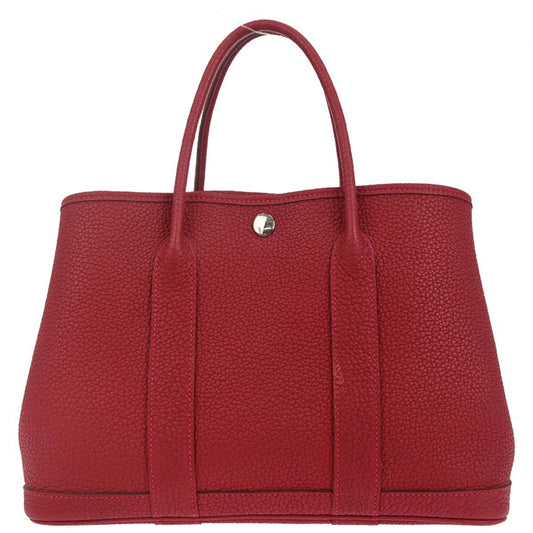 Hermes Rouge Grenade Negonda Garden Party 30 TPM Tote Handbag