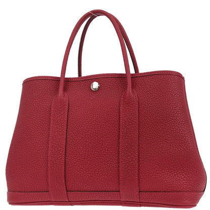 Hermes Rouge Grenade Negonda Garden Party 30 TPM Tote Handbag