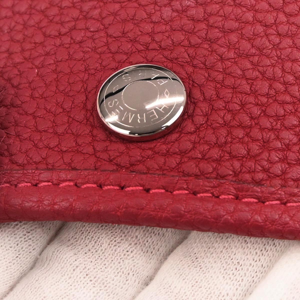 Hermes Rouge Grenade Negonda Garden Party 30 TPM Tote Handbag