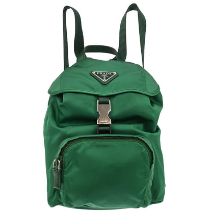 Prada Green Nylon Backpack